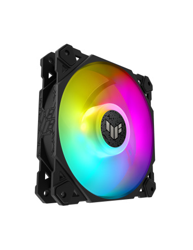 ASUS TUF Gaming TF120 ARGB Fan - Triple Fan Kit with ARGB Controller Case per computer Raffreddatore d'aria 12 cm Nero