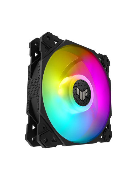 ASUS TUF Gaming TF120 ARGB Fan - Triple Fan Kit with ARGB Controller Case per computer Raffreddatore d'aria 12 cm Nero