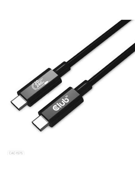 CLUB3D CAC-1575 cavo USB USB4 Gen 2x2 2 m USB C Nero