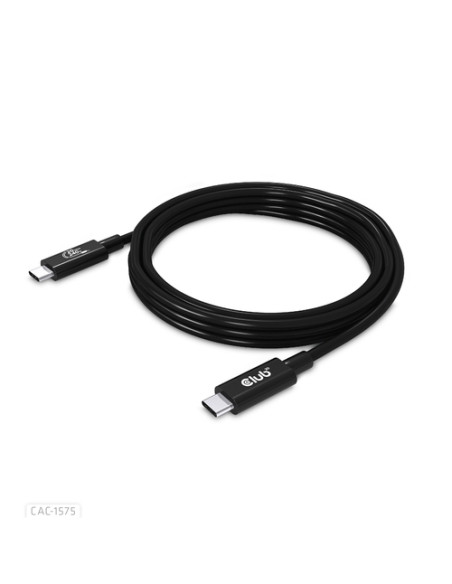 CLUB3D CAC-1575 cavo USB USB4 Gen 2x2 2 m USB C Nero