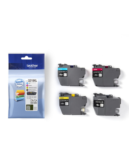 Brother LC3219XLVAL cartuccia toner 4 pz Originale Nero, Ciano, Magenta, Giallo