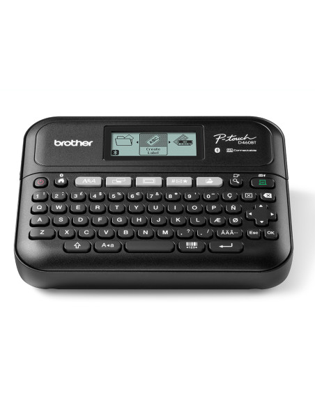 Brother PT-D460BTVP stampante per etichette (CD) Trasferimento termico 180 x 180 DPI 30 mm/s Con cavo e senza cavo TZe Bluetooth