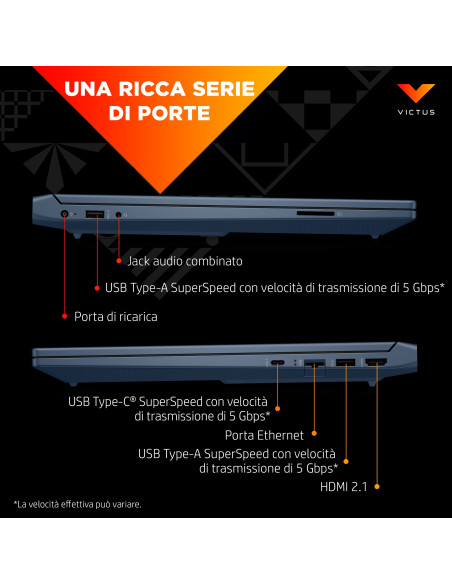 HP Victus Gaming 15-fa0000nl Intel® Core™ i5 i5-12500H Computer portatile 39,6 cm (15.6") Full HD 16 GB DDR4-SDRAM 512 GB SSD