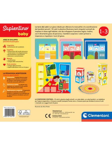 Clementoni Sapientino Montessori La Torre dei Cubi