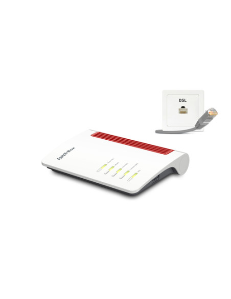 FRITZ!Box 7530 AX router wireless Gigabit Ethernet Dual-band (2.4 GHz/5 GHz) Bianco