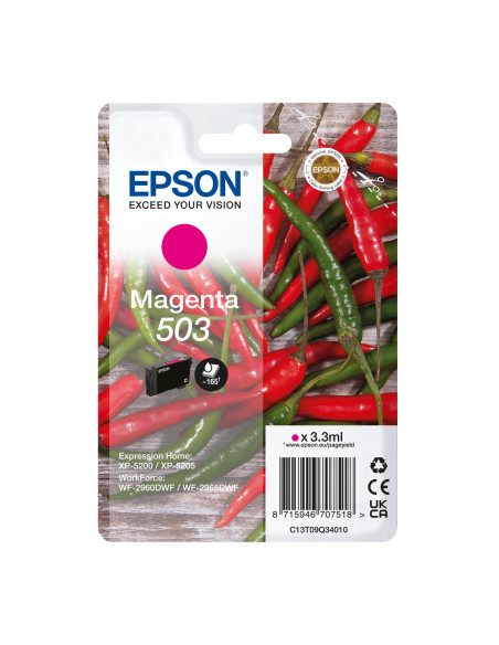 Epson 503 cartuccia d'inchiostro 1 pz Originale Resa standard Magenta