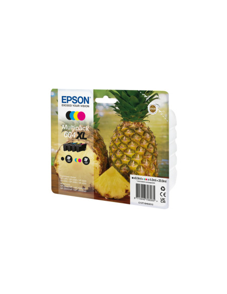 Epson 604XL cartuccia d'inchiostro 4 pz Originale Resa elevata (XL) Nero, Ciano, Magenta, Giallo