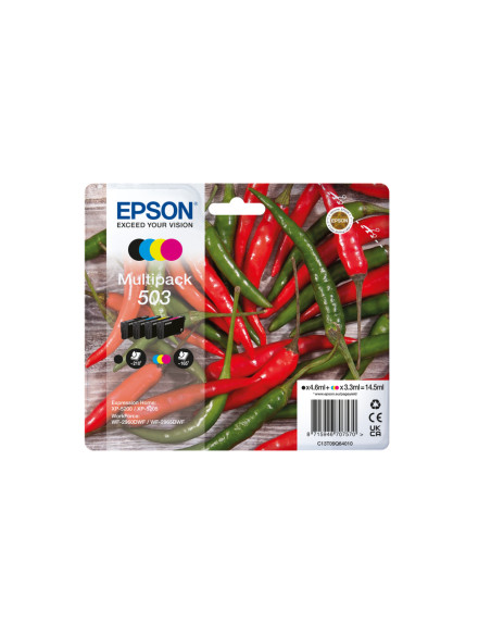 Epson 503 cartuccia d'inchiostro 4 pz Originale Resa standard Nero, Ciano, Magenta, Giallo
