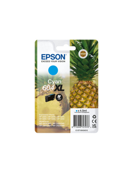 Epson 604XL cartuccia d'inchiostro 1 pz Originale Resa elevata (XL) Ciano