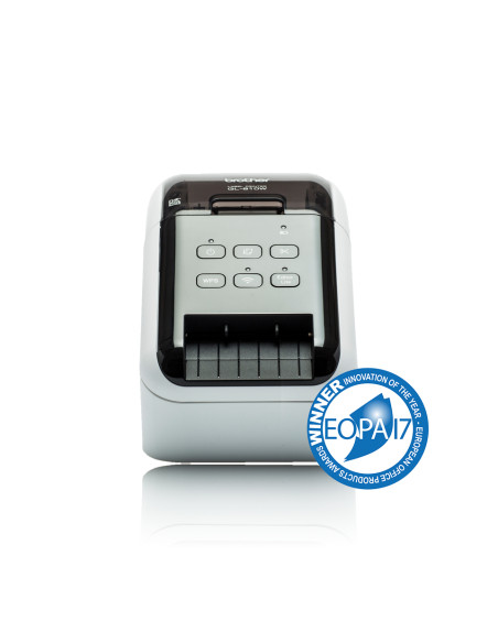 Brother QL-810W stampante per etichette (CD) Termica diretta A colori 300 x 600 DPI 176 mm/s Con cavo e senza cavo DK Wi-Fi