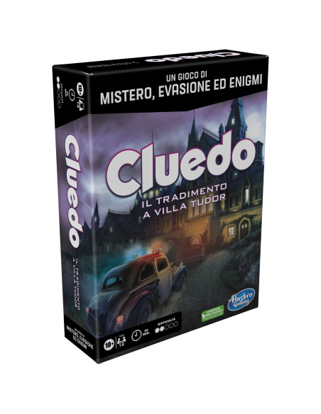 Cluedo Escape - Il Tradimento a Villa Tudor, un gioco di misteri ed enigmi in versione Escape Game, un gioco da tavolo cooperati