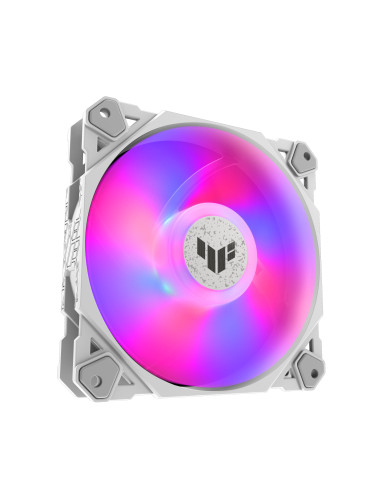ASUS TUF GAMING TF120 ARGB WHITE EDITION Case per computer Raffreddatore d'aria 12 cm Bianco 1 pz