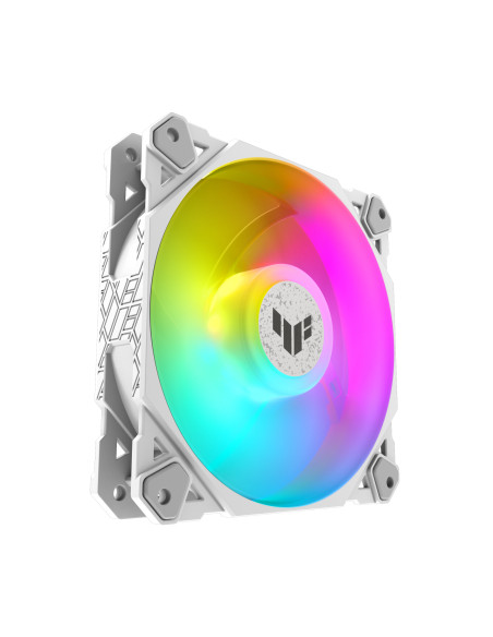 ASUS TUF GAMING TF120 ARGB WHITE EDITION 3IN1 Case per computer Raffreddatore d'aria 12 cm Bianco 3 pz