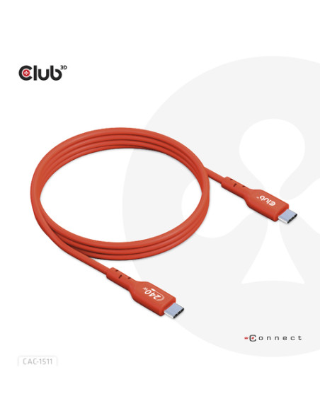 CLUB3D CAC-1511 cavo USB USB 2.0 1 m USB C Arancione
