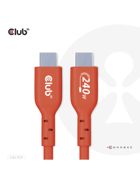 CLUB3D CAC-1511 cavo USB USB 2.0 1 m USB C Arancione