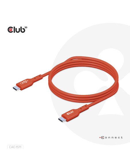 CLUB3D CAC-1511 cavo USB USB 2.0 1 m USB C Arancione