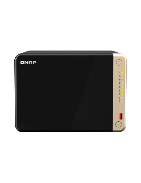 QNAP TS-664 NAS Tower Intel® Celeron® N5095 8 GB DDR4 0 TB QNAP QTS Nero, Bronzo