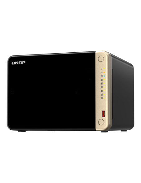 QNAP TS-664 NAS Tower Intel® Celeron® N5095 8 GB DDR4 0 TB QNAP QTS Nero, Bronzo