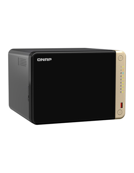 QNAP TS-664 NAS Tower Intel® Celeron® N5095 8 GB DDR4 0 TB QNAP QTS Nero, Bronzo