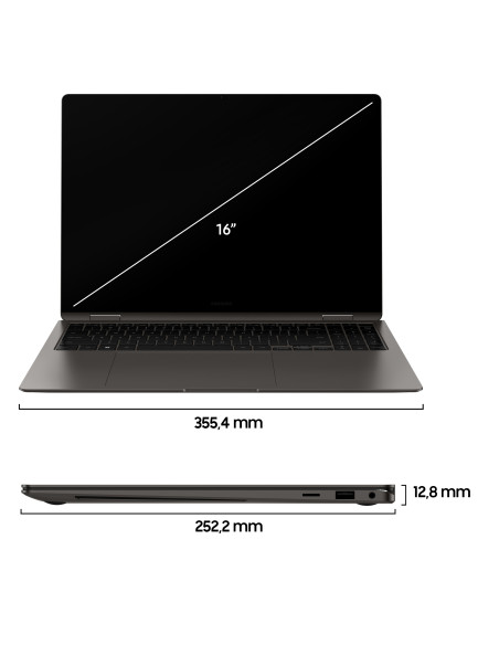 Samsung Galaxy Book3 Pro 360 16" Laptop i7 16GB 512GB Windows 11 Pro Graphite