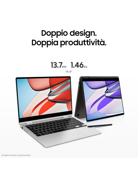 Samsung Galaxy Book3 360 15.6" Laptop i7 16GB 512GB Windows 11 Pro Graphite