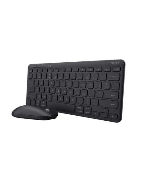 Trust Lyra tastiera Mouse incluso Ufficio RF senza fili + Bluetooth QWERTY Italiano Nero