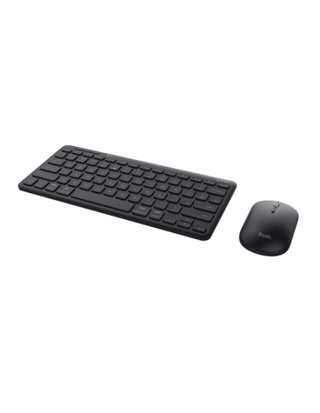 Trust Lyra tastiera Mouse incluso Ufficio RF senza fili + Bluetooth QWERTY Italiano Nero
