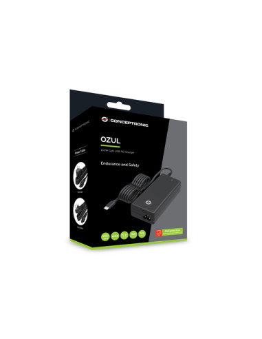 Conceptronic OZUL03BE adattatore e invertitore Interno 100 W Nero