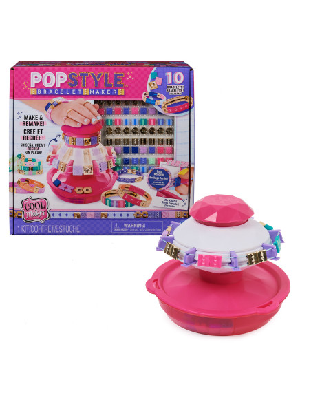 Cool Maker , Macchina Crea Braccialetti, con 170 Perline alla Moda e 20 Elastici, Crea fino a 10 Braccialetti. Giochi per Bambin