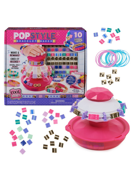 Cool Maker , Macchina Crea Braccialetti, con 170 Perline alla Moda e 20 Elastici, Crea fino a 10 Braccialetti. Giochi per Bambin