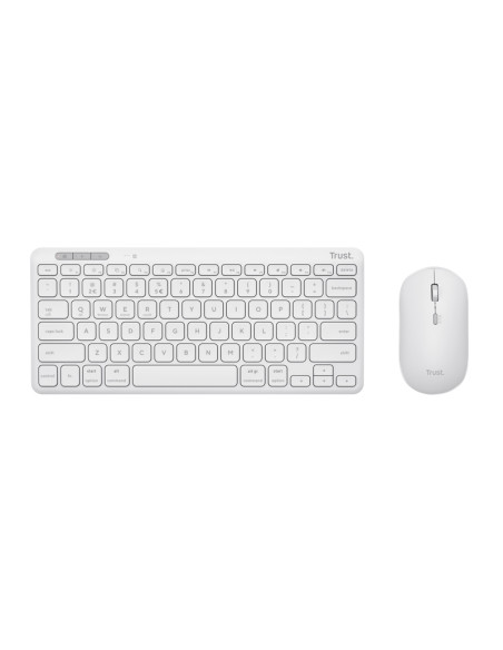 Trust Lyra tastiera Mouse incluso Universale RF senza fili + Bluetooth QWERTY Italiano Bianco