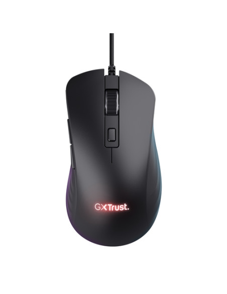 Trust GXT924 YBAR+ mouse Gaming Mano destra USB tipo A Ottico 25600 DPI