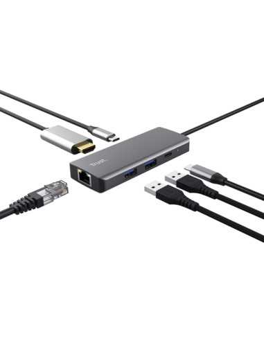 Trust Dalyx USB tipo-C 1000 Mbit/s Argento