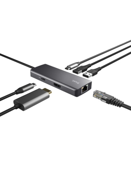 Trust Dalyx USB tipo-C 1000 Mbit/s Argento