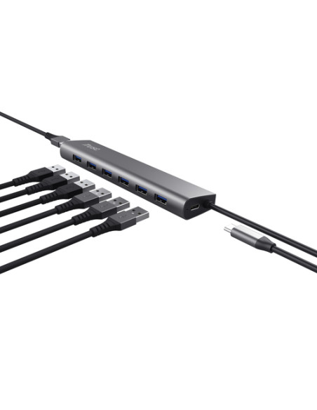 Trust Halyx USB 3.2 Gen 1 (3.1 Gen 1) Type-A 5000 Mbit/s Argento