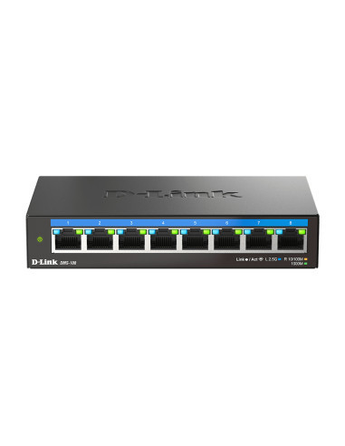 D-Link DMS-108 Non gestito L2 2.5G Ethernet (100/1000/2500) Nero