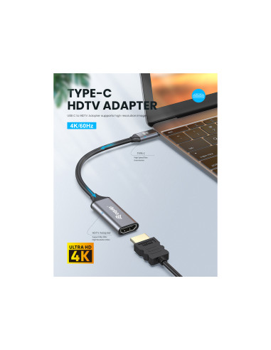 Equip Adattatore da USB-C a HDMI 2.0, 4K/60Hz