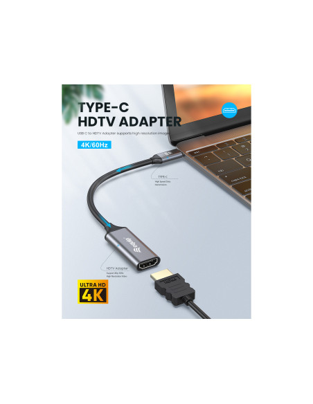 Equip Adattatore da USB-C a HDMI 2.0, 4K/60Hz