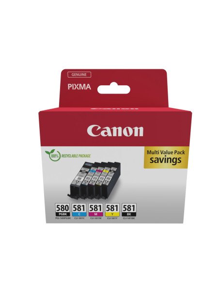 Canon 2078C007 cartuccia d'inchiostro 5 pz Originale Nero, Blu, Ciano, Magenta, Giallo