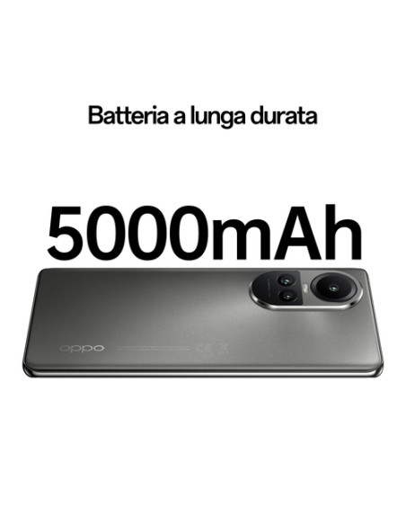 OPPO RENO10 Smartphone 5G, AI Tripla fotocamera 64+32+8MP, Selfie 32MP, Display 6.7" 120HZ AMOLED, 5000 mAh, RAM 8GB (Esp. fino 