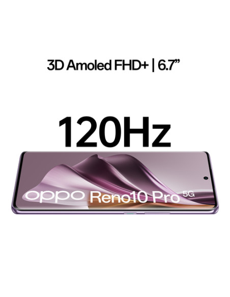 OPPO Reno 10 PRO Smartphone 5G, AI Tripla fotocamera 50+32+8MP, Selfie 32MP, Display 6.7" 120HZ AMOLED, 4600 mAh, RAM 12GB (Esp.