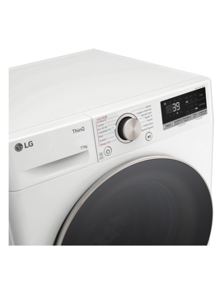 LG F4R7011TSWG Lavatrice 11kg AI DD, Classe A-10%, 1400 giri, TurboWash, Vapore