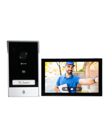 EZVIZ HP7 sistema per video-citofono 17,8 cm (7") Nero, Argento