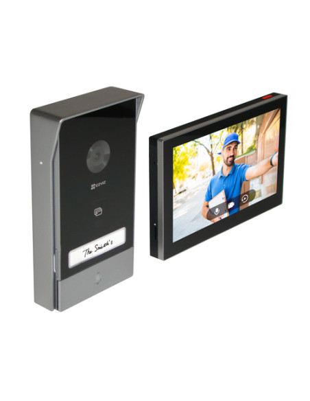 EZVIZ HP7 sistema per video-citofono 17,8 cm (7") Nero, Argento