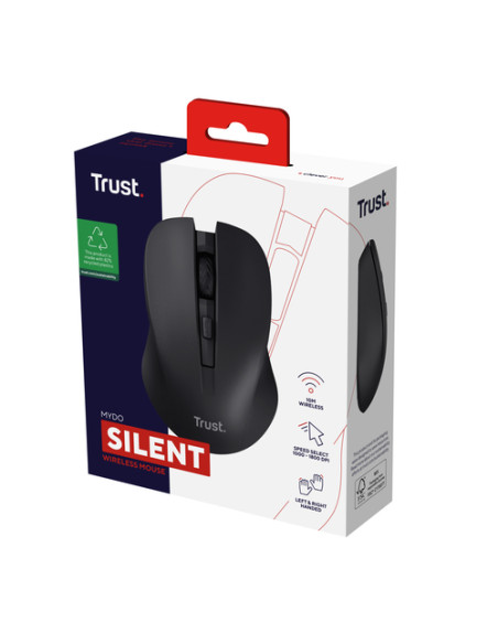 Trust Mydo mouse Ufficio Ambidestro RF Wireless Ottico 1800 DPI