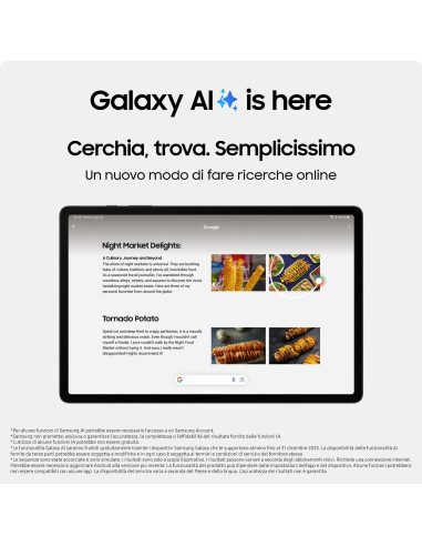 Samsung Galaxy Tab S9 Tablet AI Android 11 Pollici Dynamic AMOLED 2X Wi-Fi RAM 8 GB 128 GB Tablet Android 13 Graphite
