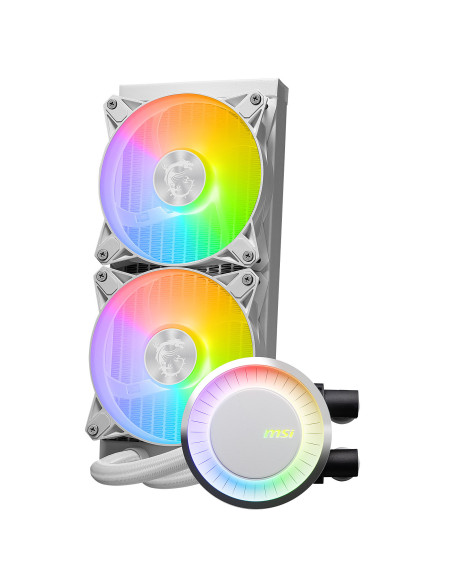 MSI MAG CORELIQUID E240 WHITE sistema di raffreddamento per computer Scheda madre, Processore Kit di raffreddamento a liquido 12