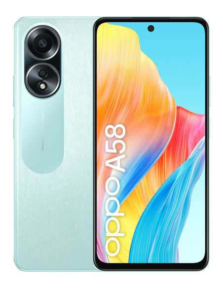 OPPO A58 4G Smartphone, AI Doppia fotocamera 50+2MP, Selfie 8MP, Display 6.72” 60HZ LCD FHD+, 5000mAh, RAM 6 (Esp 2GB/4GB/6GB)