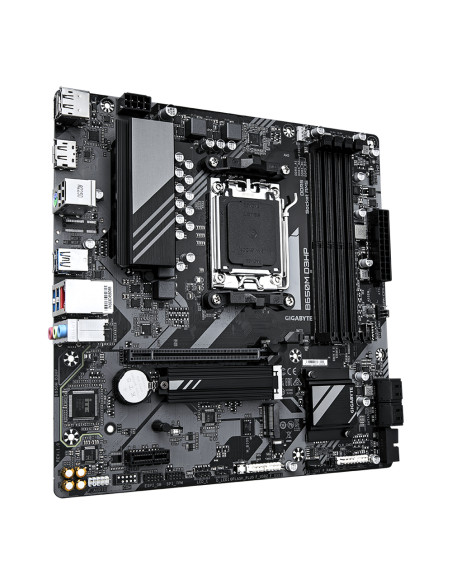 GIGABYTE B650M D3HP Scheda madre - AMD Ryzen serie 9000, VRM a 5+2+2 fasi, fino a 7600 MHz DDR5 (OC), 2xPCIe 4.0 M.2, LAN 2,5 Gb