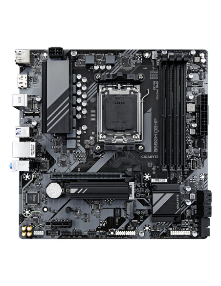 GIGABYTE B650M D3HP Scheda madre - AMD Ryzen serie 9000, VRM a 5+2+2 fasi, fino a 7600 MHz DDR5 (OC), 2xPCIe 4.0 M.2, LAN 2,5 Gb